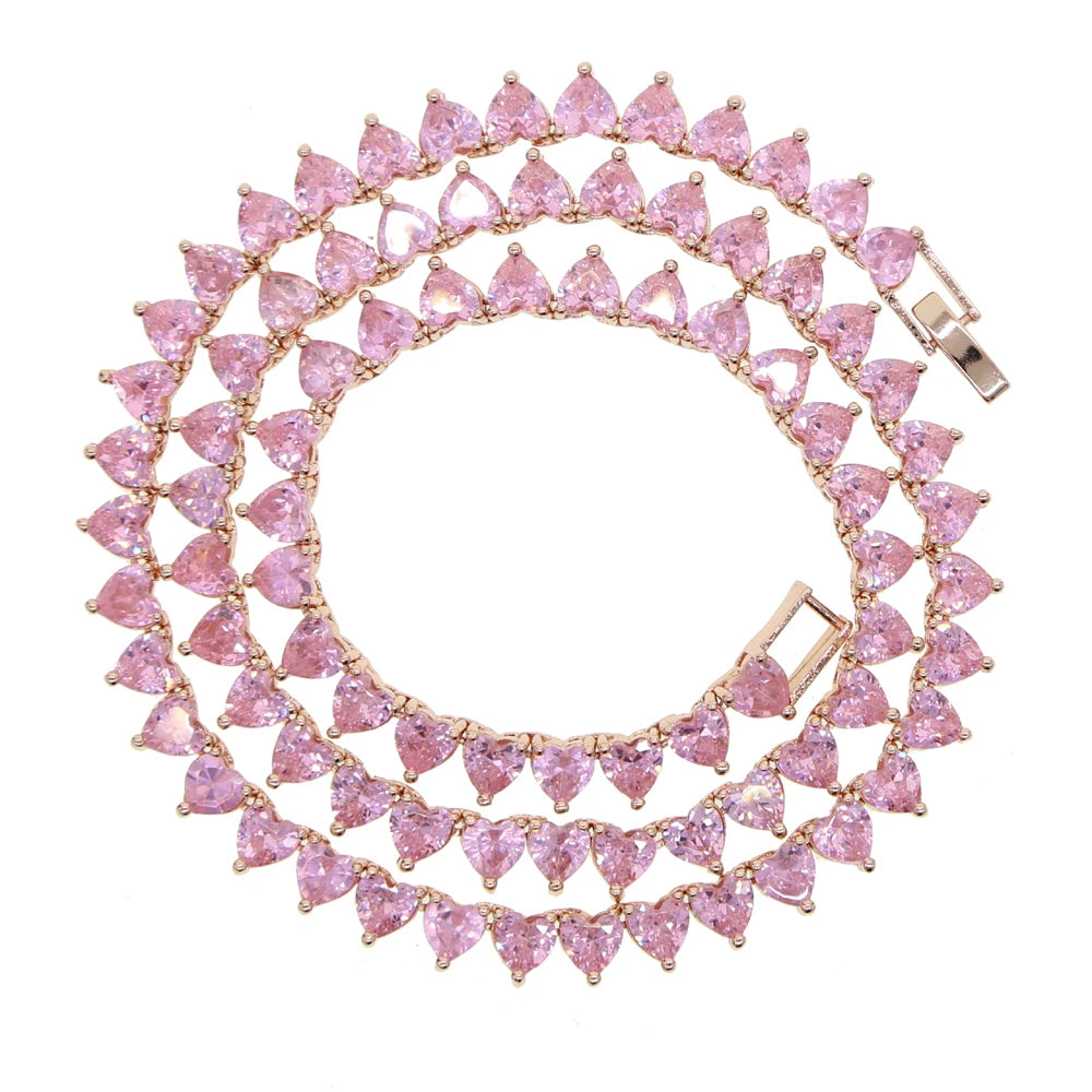Cadena “Corazones Brillantes”