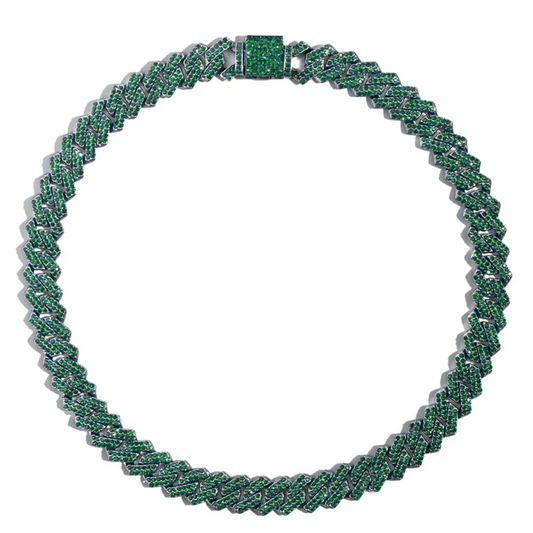 Cadena Cubana Verde 14mm
